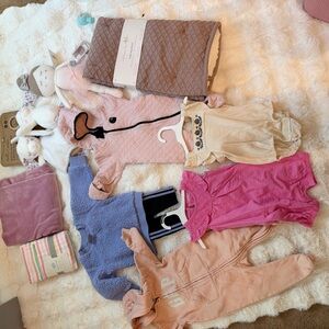 Baby Clothing Bundle with Pink and Blue Outfits